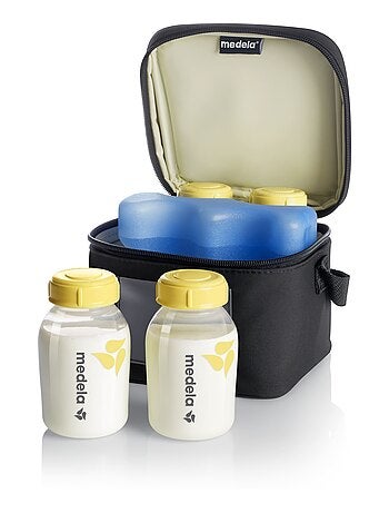 Kit Allaitement Complet Medela - Tire-lait Manuel Harmony Flex + 50 sachets conservation + Cooler