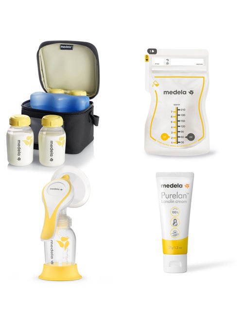 Kit Allaitement Complet Medela - Tire-lait Manuel Harmony Flex + 50 sachets conservation + Cooler - Kiabi
