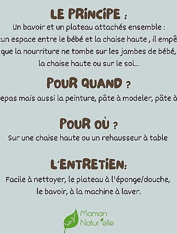 Kit Bavoir et Plateau Tidy Tot - Renard