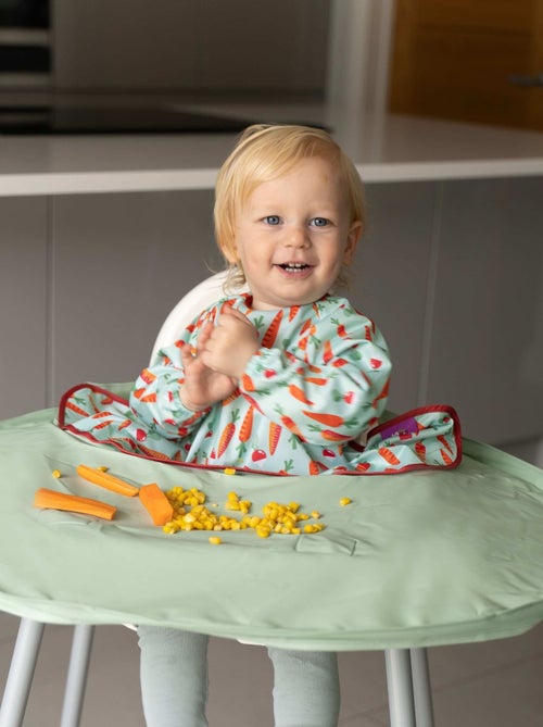 Kit Bavoir et Plateau Tidy Tot  - Vert Cendré - Kiabi