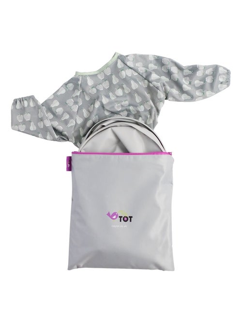 Kit bavoir et plateau transportable Dove Grey - Kiabi