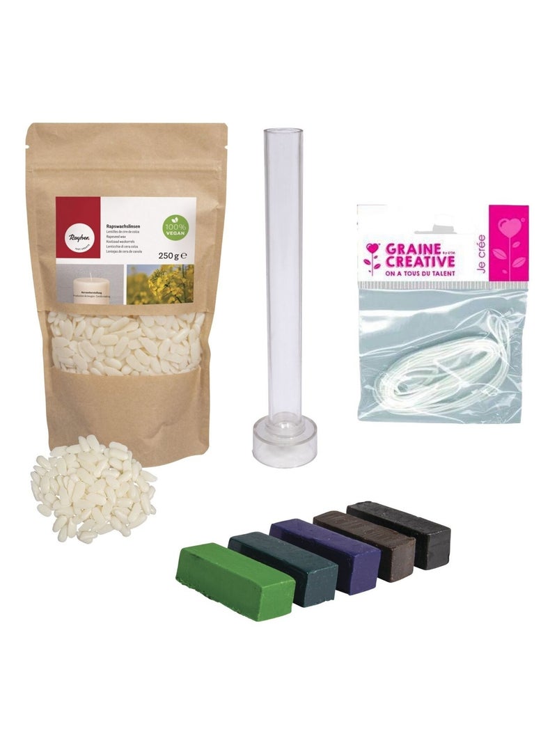 Kit bougie chandelle DIY tons froids - Rayher Multicolore - Kiabi