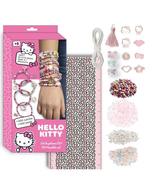 Kit bracelets DIY Kawaii Hello Kitty – Plus de 1000 perles - Kiabi