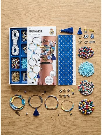 Kit bracelets diy real madrid - plus de 1000 perles