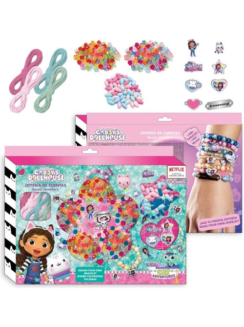 Kit bracelets perles et breloques Gabby's Dollhouse - Plus de 1000 pièces - Kiabi