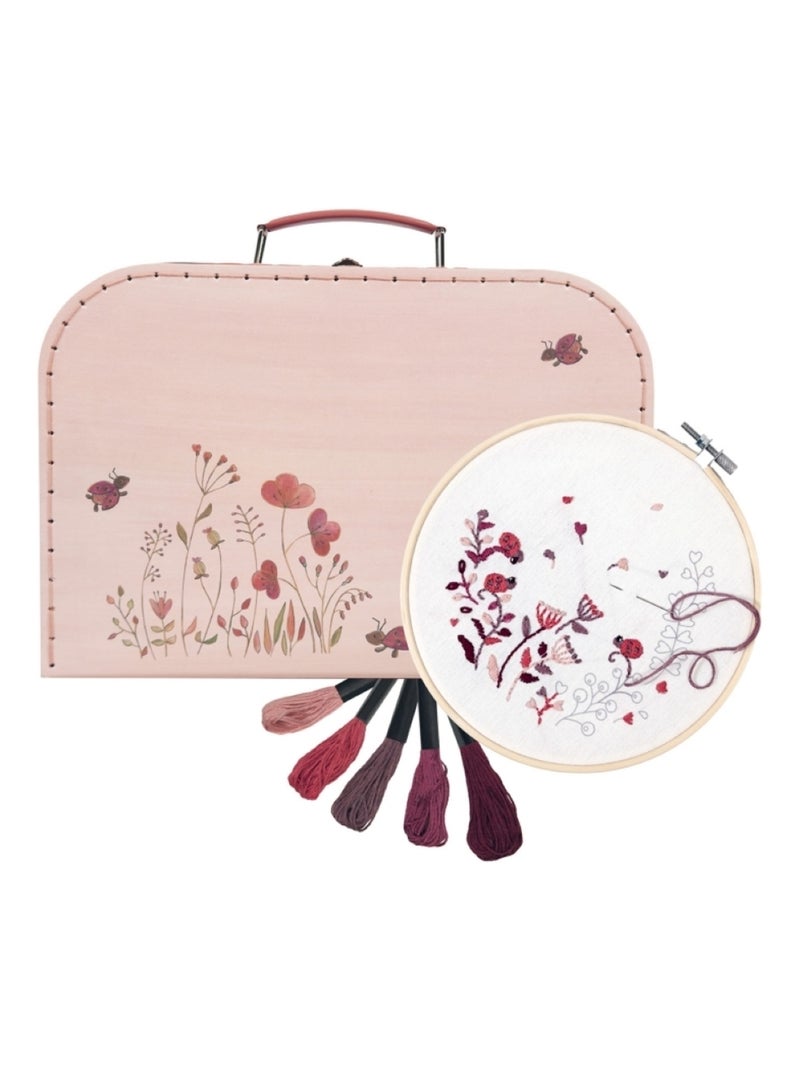 Kit broderie Coccinelles Rose - Kiabi
