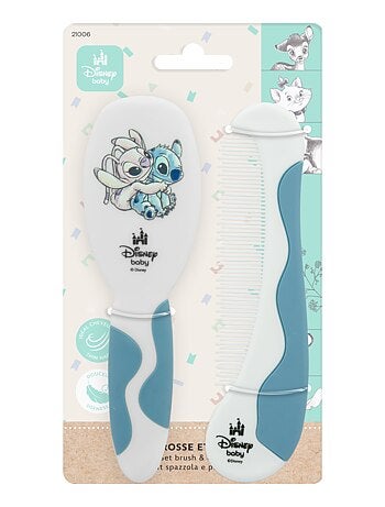 Kit Coiffure Bébé Peigne & Brosse Cheveux - DISNEY - Lilo & Stitch – Démêlage Doux