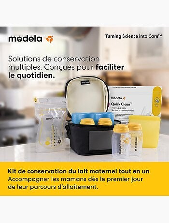 Kit conservation lait maternel medela tout-en-un