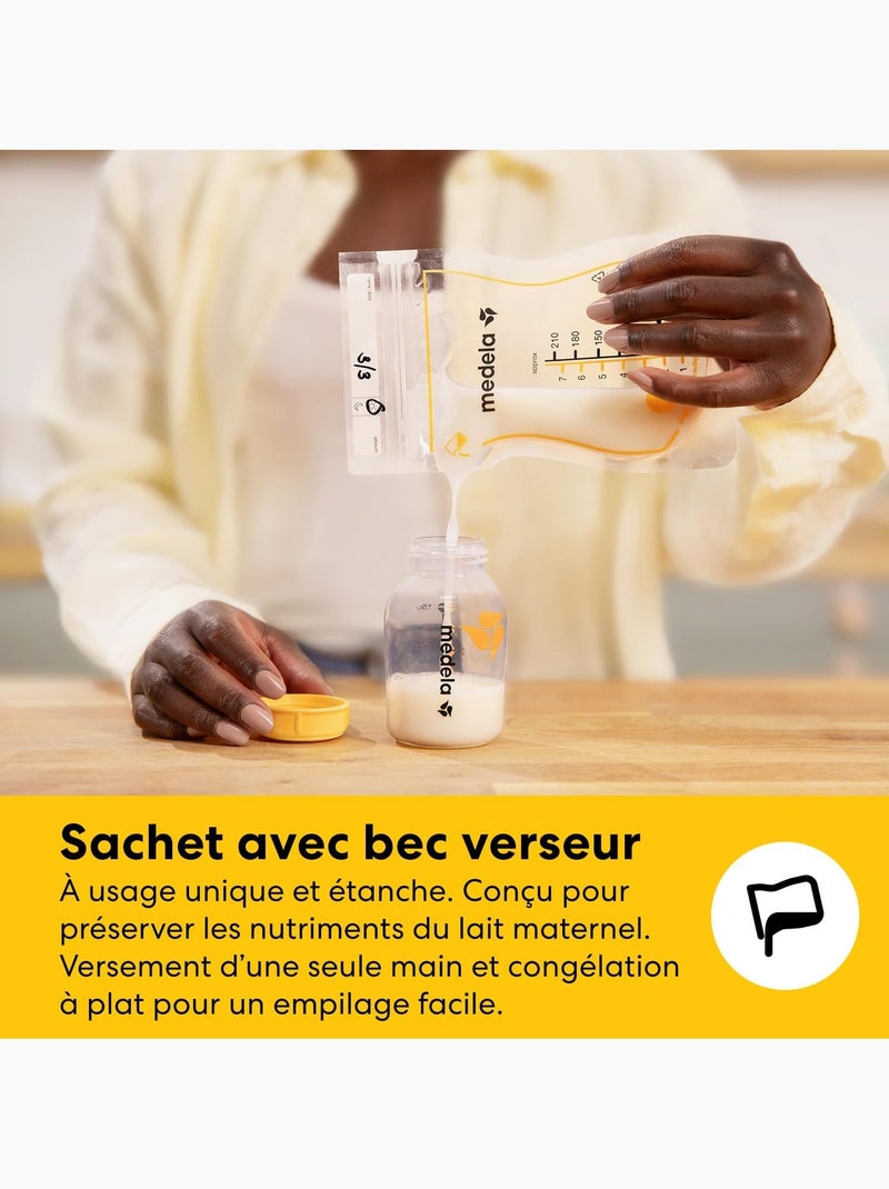 Kit conservation lait maternel medela tout-en-un Multicolore - Kiabi