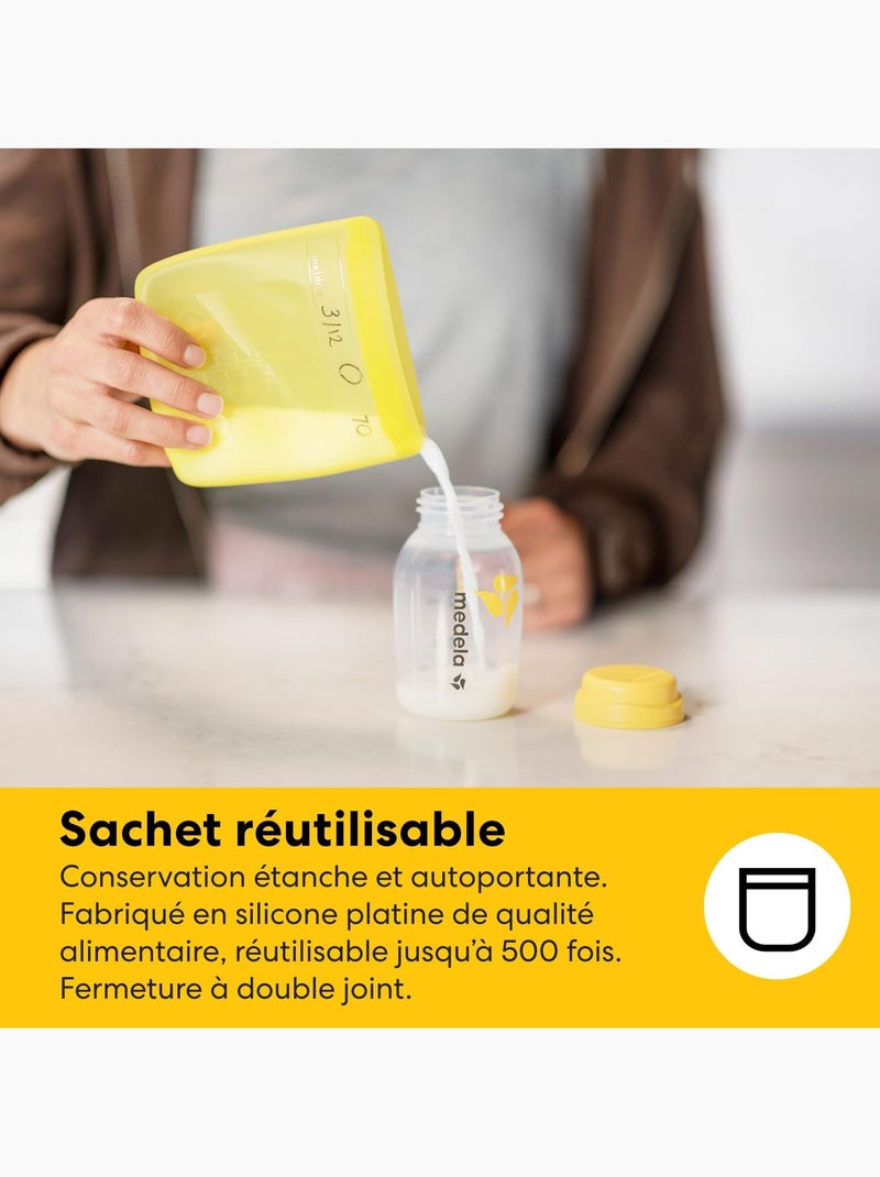 Kit conservation lait maternel medela tout-en-un Multicolore - Kiabi