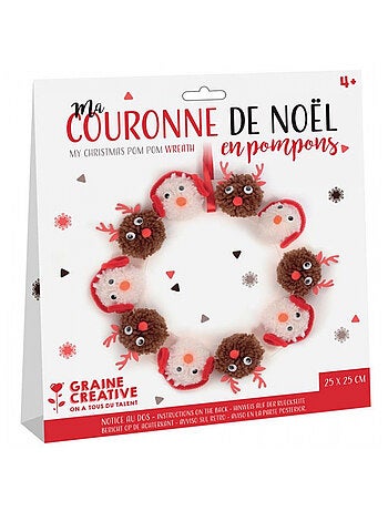 kit couronne noel pompons