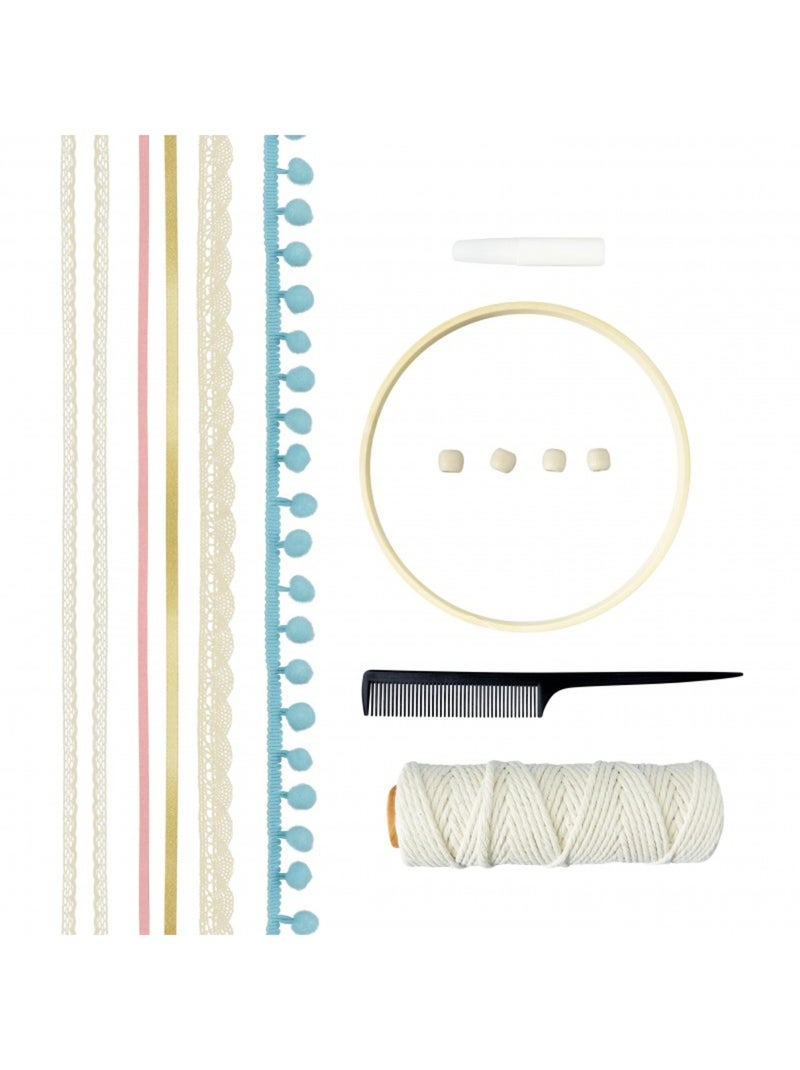 Kit Créatif - Attrape-rêves Macramé Rose - Kiabi
