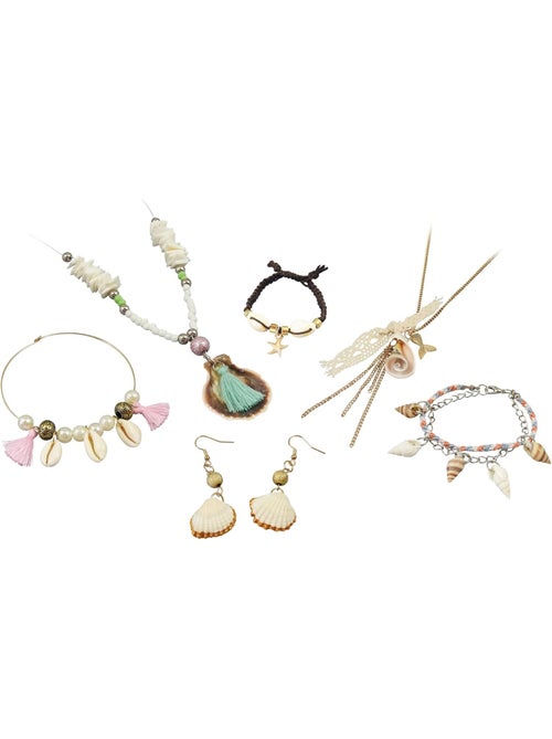 Kit Créatif - Bijoux coquillages - Kiabi Kit Créatif - Bijoux coquillages - Kiabi