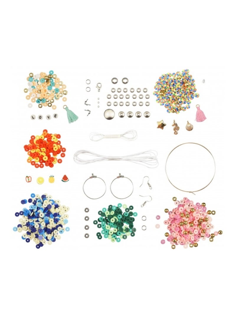 Kit Créatif - Bijoux Heishi Bleu turquoise - Kiabi