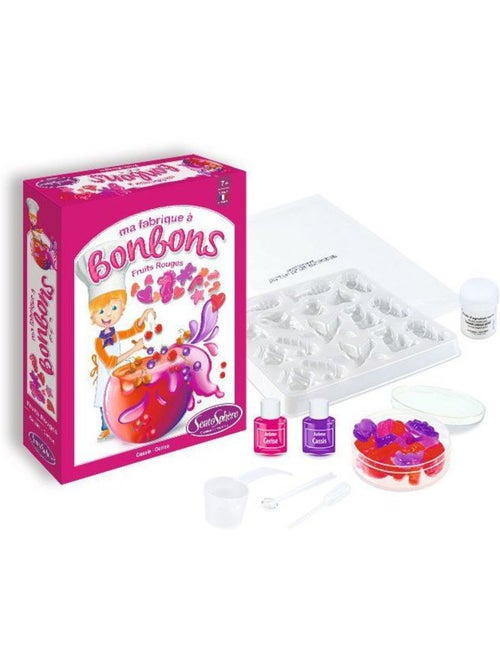 Kit créatif alimentaire - sentosphere - mini fabrique à bonbons - fruits rouges - dès 7 ans - Kiabi