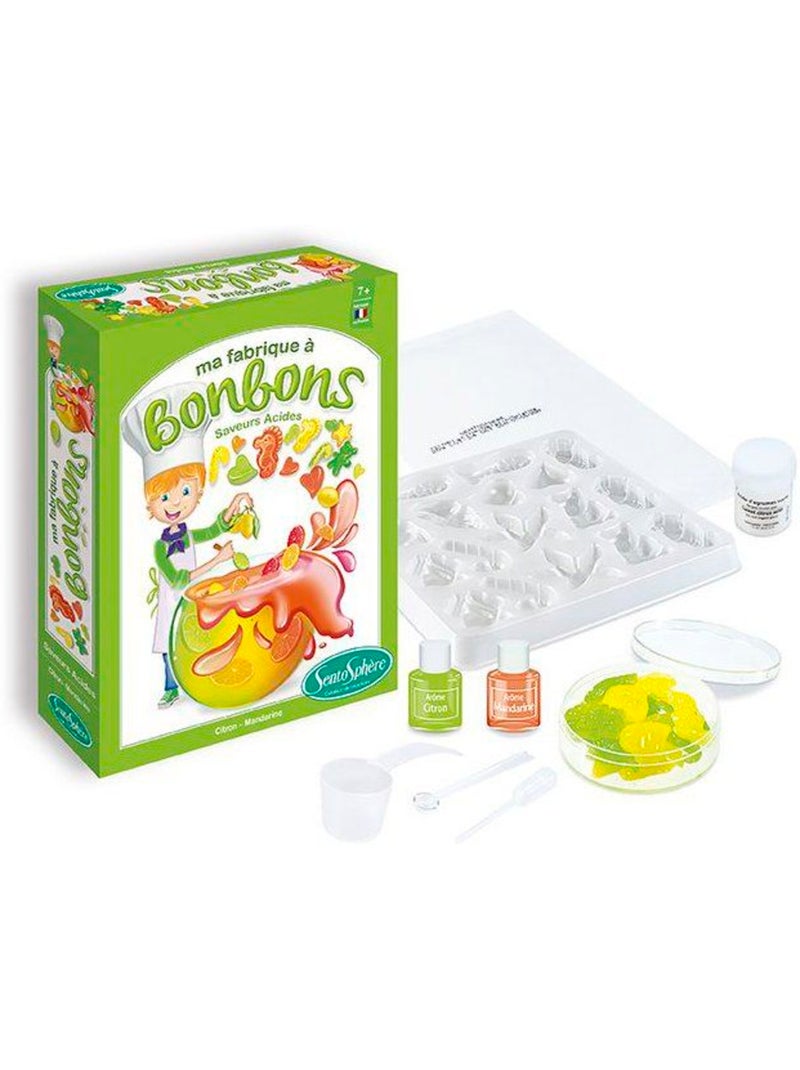 Kit créatif alimentaire - sentosphere - mini fabrique à bonbons - saveurs acides - dès 7 ans Vert - Kiabi