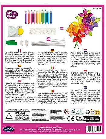 Kit créatif Crystal Flor - Art & Créations : fleurs transparentes