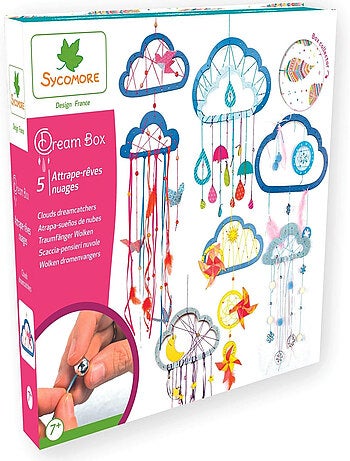 Kit Créatif Dream Box Attrapes Rêves Nuages - Sycomore