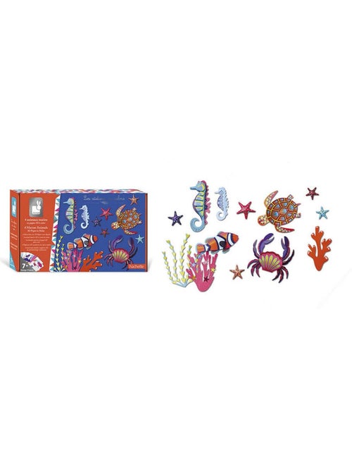 Kit créatif : Trophées 3D En Papier - Animaux Marins - Kiabi Kit créatif : Trophées 3D En Papier - Animaux Marins - Kiabi