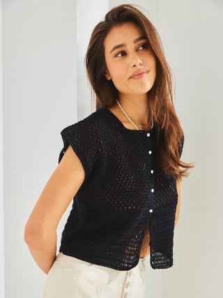 Kit Crochet Gilet Femme Stéphanie