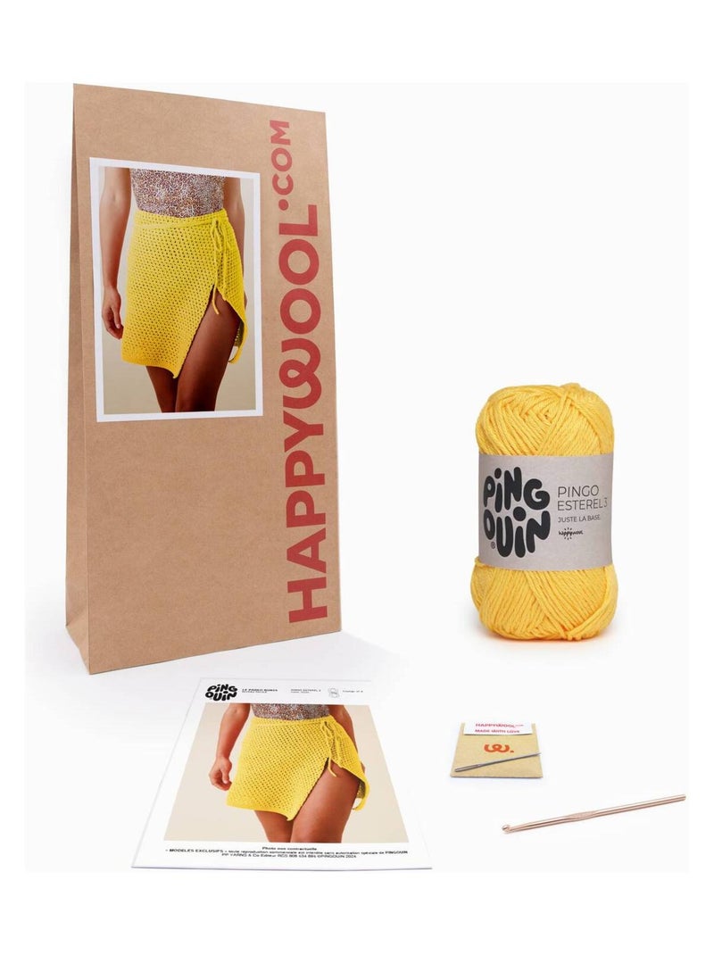 Kit Crochet Paréo Femme Rubis Jaune - Kiabi