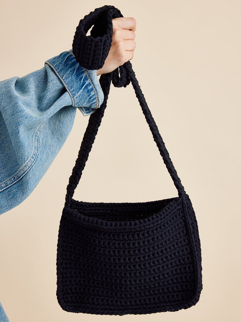 Kit Crochet sac Facile Colin Noir - Kiabi