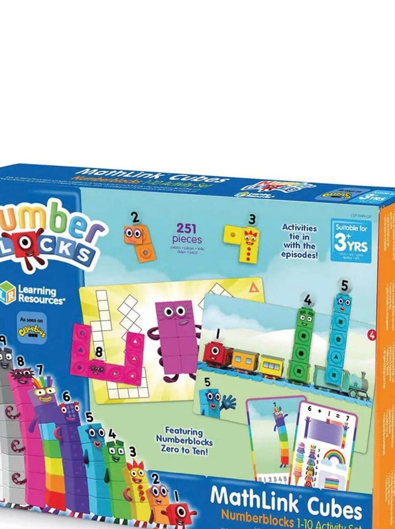 Kit d'activités avec cubes MathLink Numberblocks de 1 à 10 N/A - Kiabi