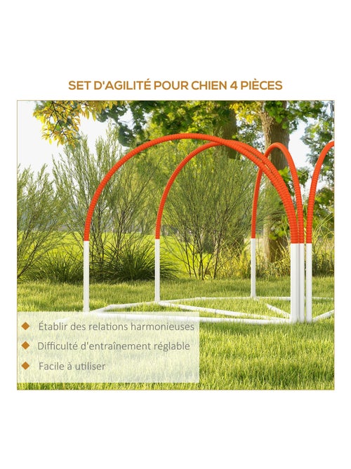 Kit d'agilité pour chien 4 pièces hooper agility - Kiabi