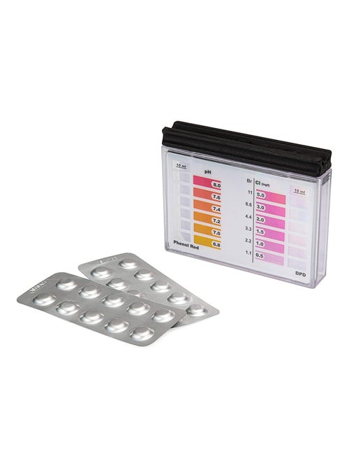 Kit d'analyse PH et Chlore pour la piscine 2x10 tablettes - Kiabi