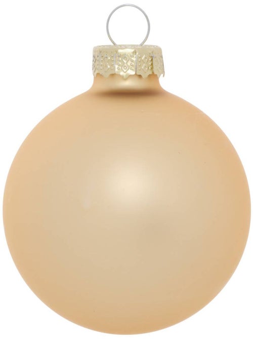 Kit de 10 boules de noël en verre rouge, or et vert d. 60 mm - Kiabi Kit de 10 boules de noël en verre rouge, or et vert d. 60 mm - Kiabi