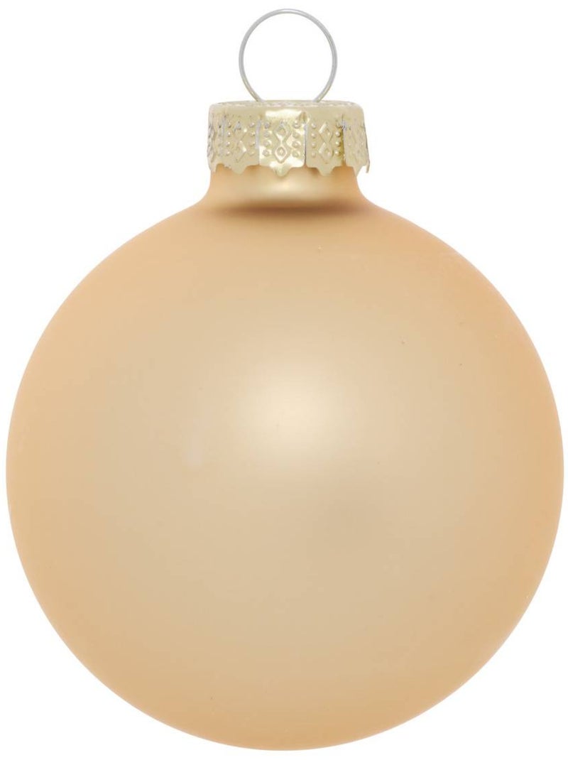 Kit de 10 boules de noël en verre rouge, or et vert d. 60 mm Multicolore - Kiabi