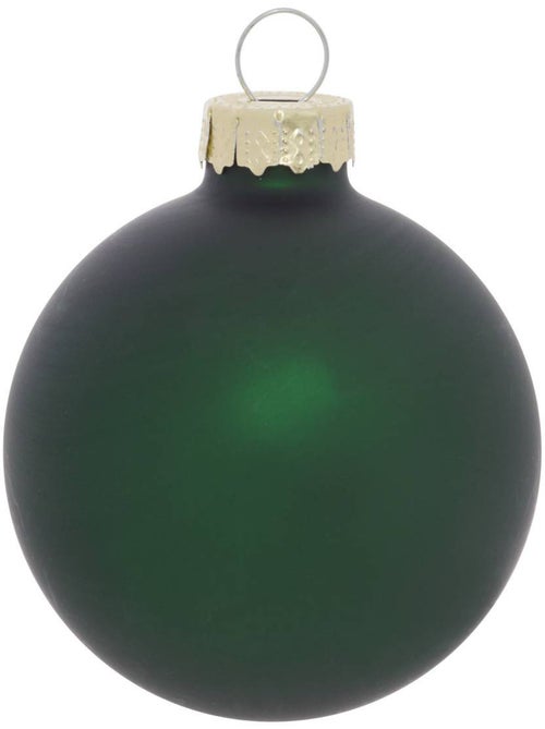 Kit de 10 boules de noël en verre rouge, or et vert d. 60 mm - Kiabi Kit de 10 boules de noël en verre rouge, or et vert d. 60 mm - Kiabi