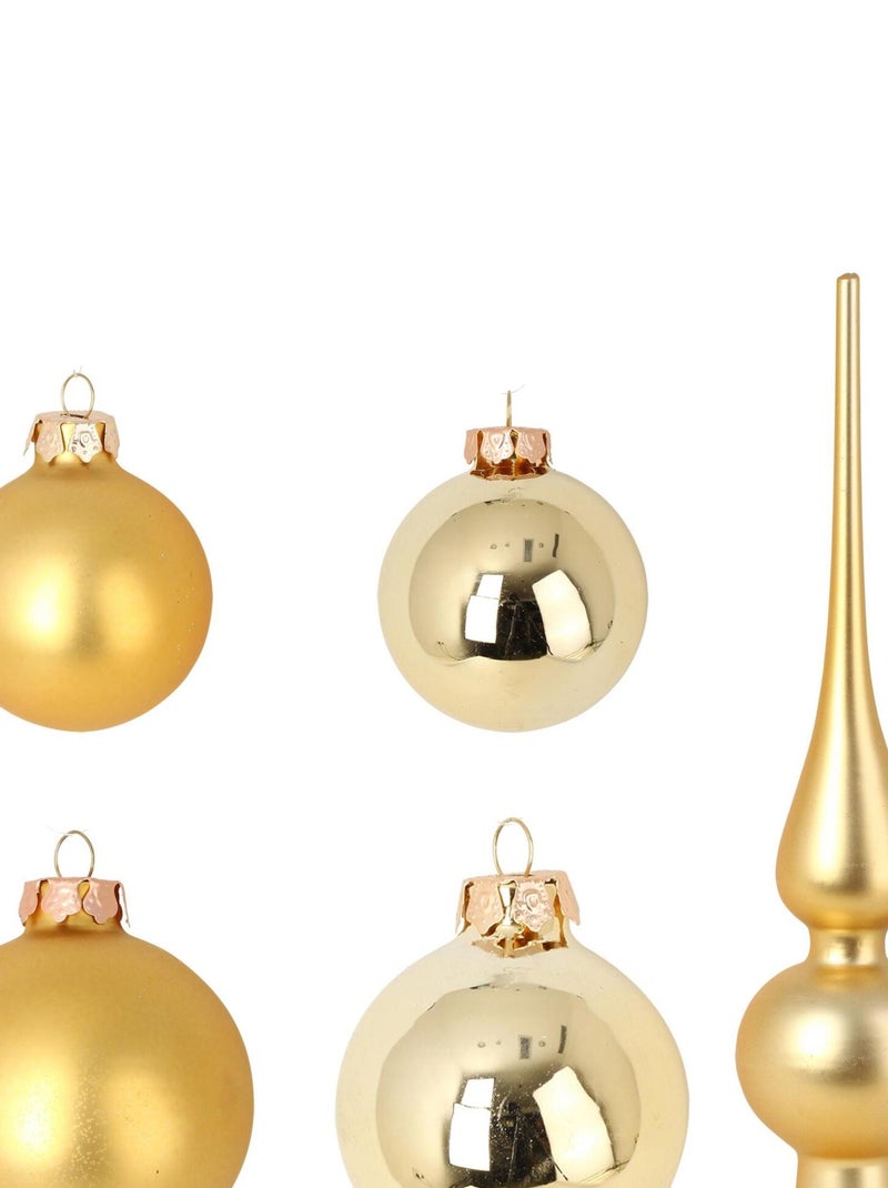 Kit de 19 boules de noel Argent - Kiabi