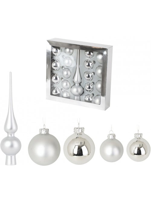 Kit de 19 boules de noël - Kiabi