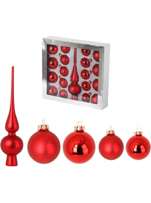 Kit de 19 boules de noël - Kiabi
