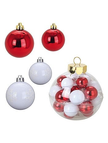Kit de 27 boules de noel multicouleur
