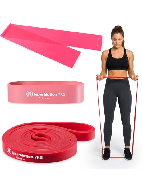 Kit de 3 bandes de résistance femmes hypermotion 7 kg avec sac de rangement - Kiabi Kit de 3 bandes de résistance femmes hypermotion 7 kg avec sac de rangement - Kiabi