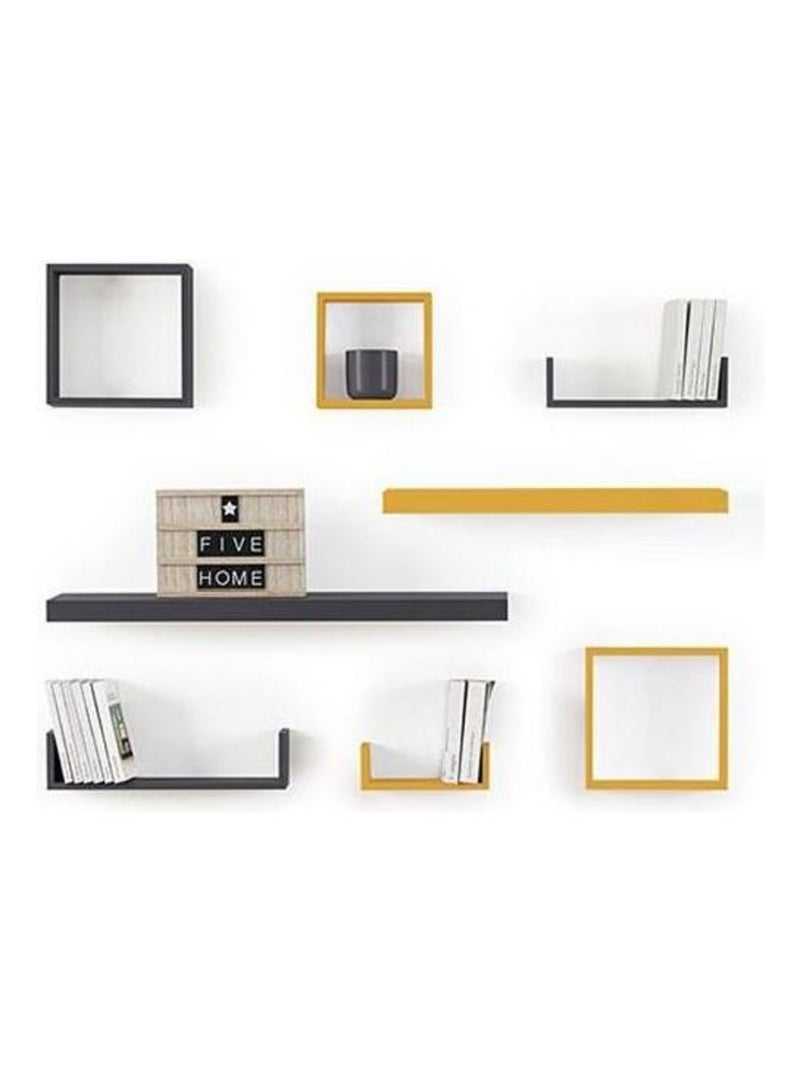 Kit de 3 étagères murales Cube chêne naturel Marron - Kiabi