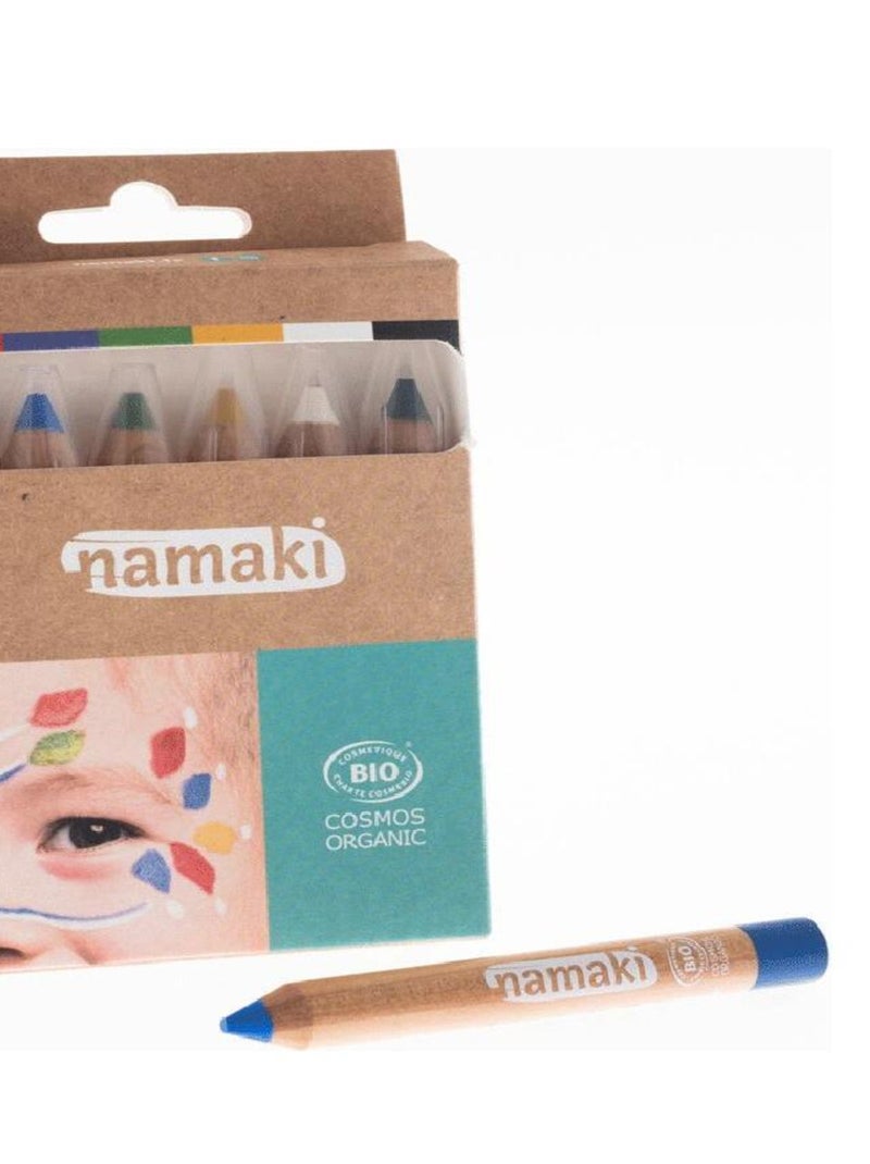 Kit de 6 crayons de maquillage Arc-en-ciel Multicolore - Kiabi