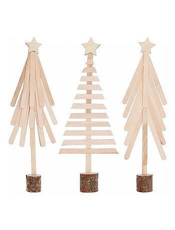 Kit de bricolage Baton de bois - Sapins