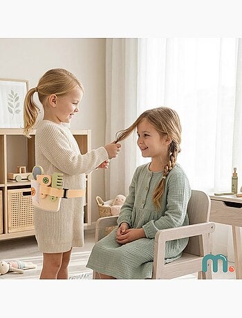 Kit de coiffure en bois avec ceinture ajustable - mamabrum