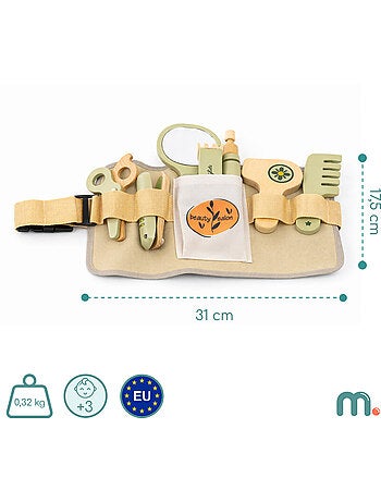 Kit de coiffure en bois avec ceinture ajustable - mamabrum