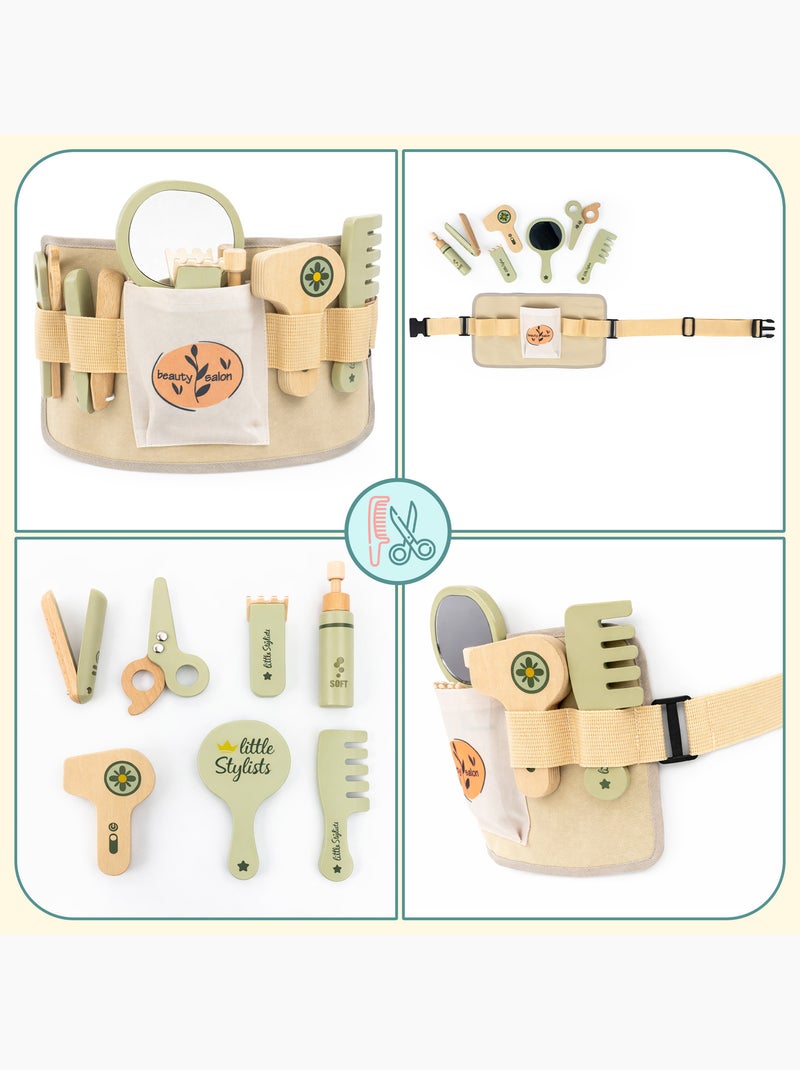 Kit de coiffure en bois avec ceinture ajustable - mamabrum Beige - Kiabi