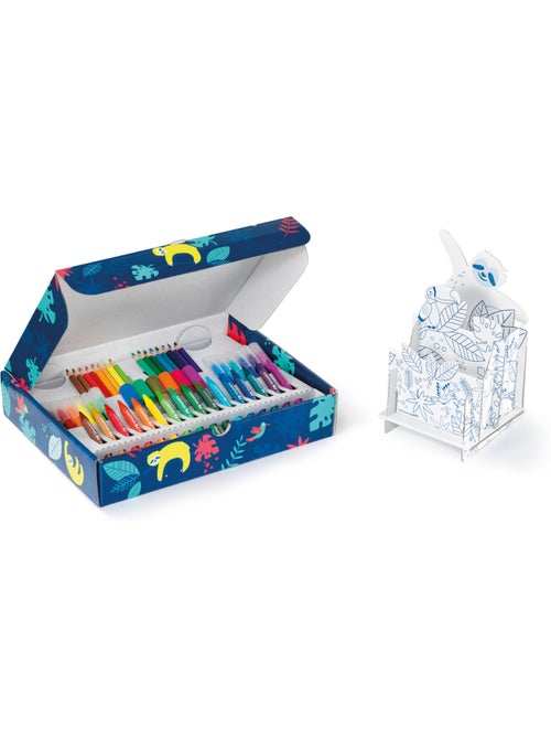 Kit de coloriage crayons et feutres - Kiabi Kit de coloriage crayons et feutres - Kiabi