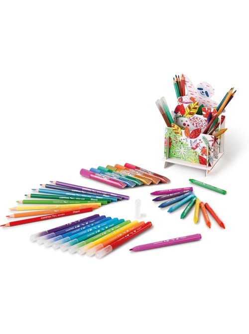 Kit de coloriage crayons et feutres - Kiabi Kit de coloriage crayons et feutres - Kiabi