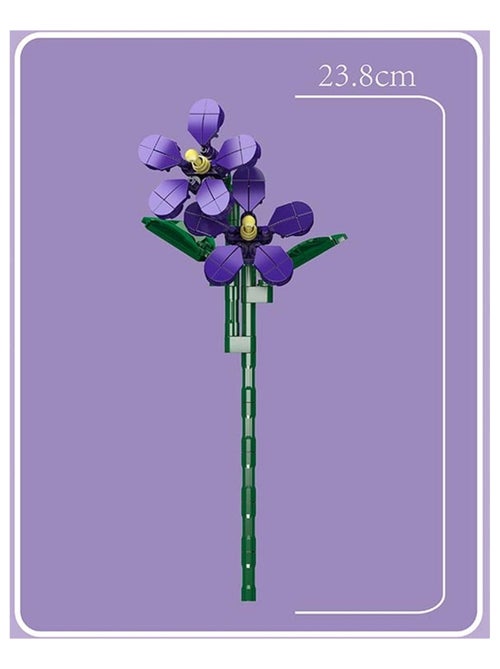Kit de construction de fleurs artificielles violettes - Kiabi