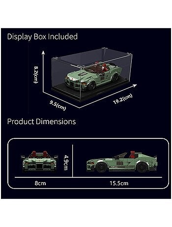 Kit de construction de modèle de voiture décapotable Supra