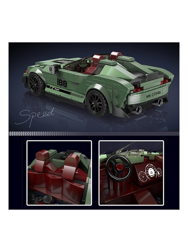 Kit de construction de modèle de voiture décapotable Supra Vert - Kiabi