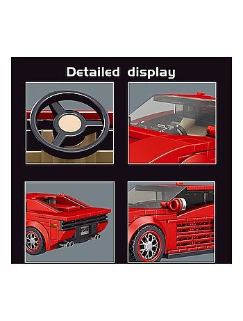 Kit de construction de supercar Testarossa