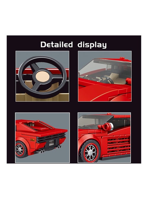 Kit de construction de supercar Testarossa - Kiabi